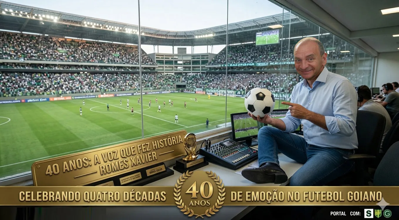 Romes Xavier em homenagem aos 40 anos de trajetória no futebol goiano