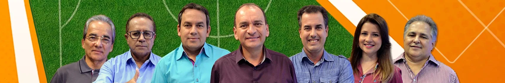 Equipe de comunicação esportiva com Romes Xavier
